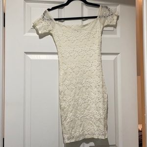 White off the shoulder dress